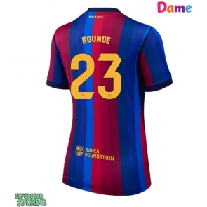 Barcelona Jules Kounde #23 Replika Hjemmebanetrøje Dame 2026-27 Kortærmet